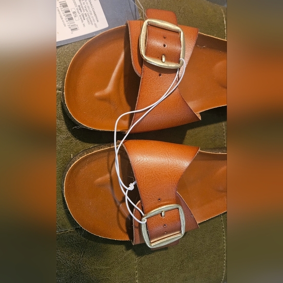 UNIVERSAL THREAD  Cameron Single Band Footbed Sandals. Cognac. 6.5 NWT - Picture 4 of 7